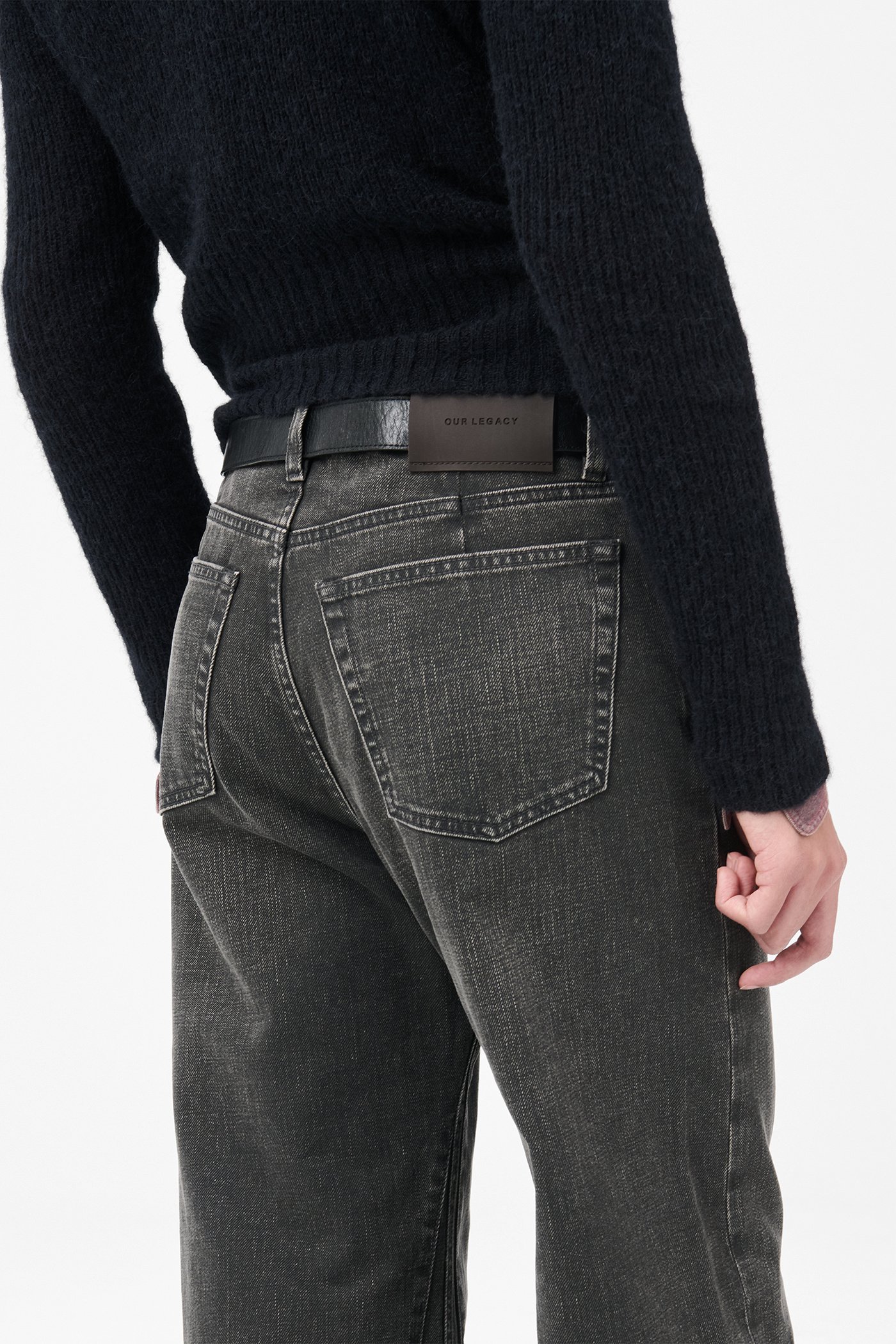 パンツ OUR LEGACY treble cut black Our Legacy - Treble Cut Real Black Chain Twill