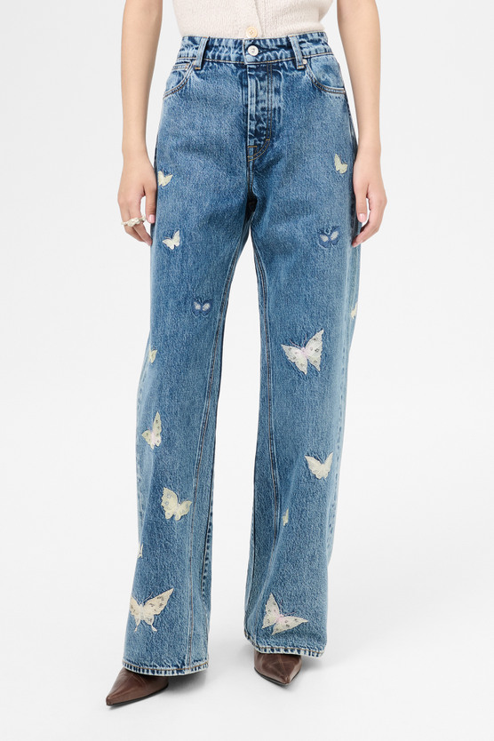 パンツ OUR LEGACY TREBLE CUT Indigo Butterfly Our Legacy - Vast Cut Indigo Butterfly