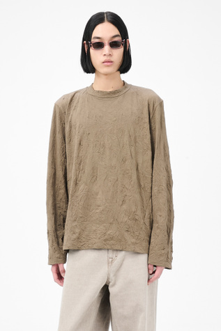 【OUR LEGACY】ブリス Tシャツ オリーブ クリンクル ジャージー 12960_df787429ab-m2256boc_2489.jpg