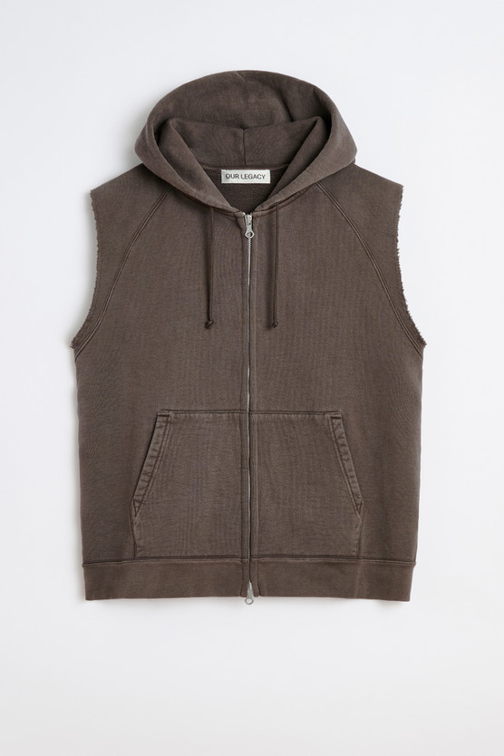 【関税込み】OUR LEGACY ブラウン Motor ベスト フーディ Our Legacy - Motor Hood Vest French Sun Fade Hefty Fleece