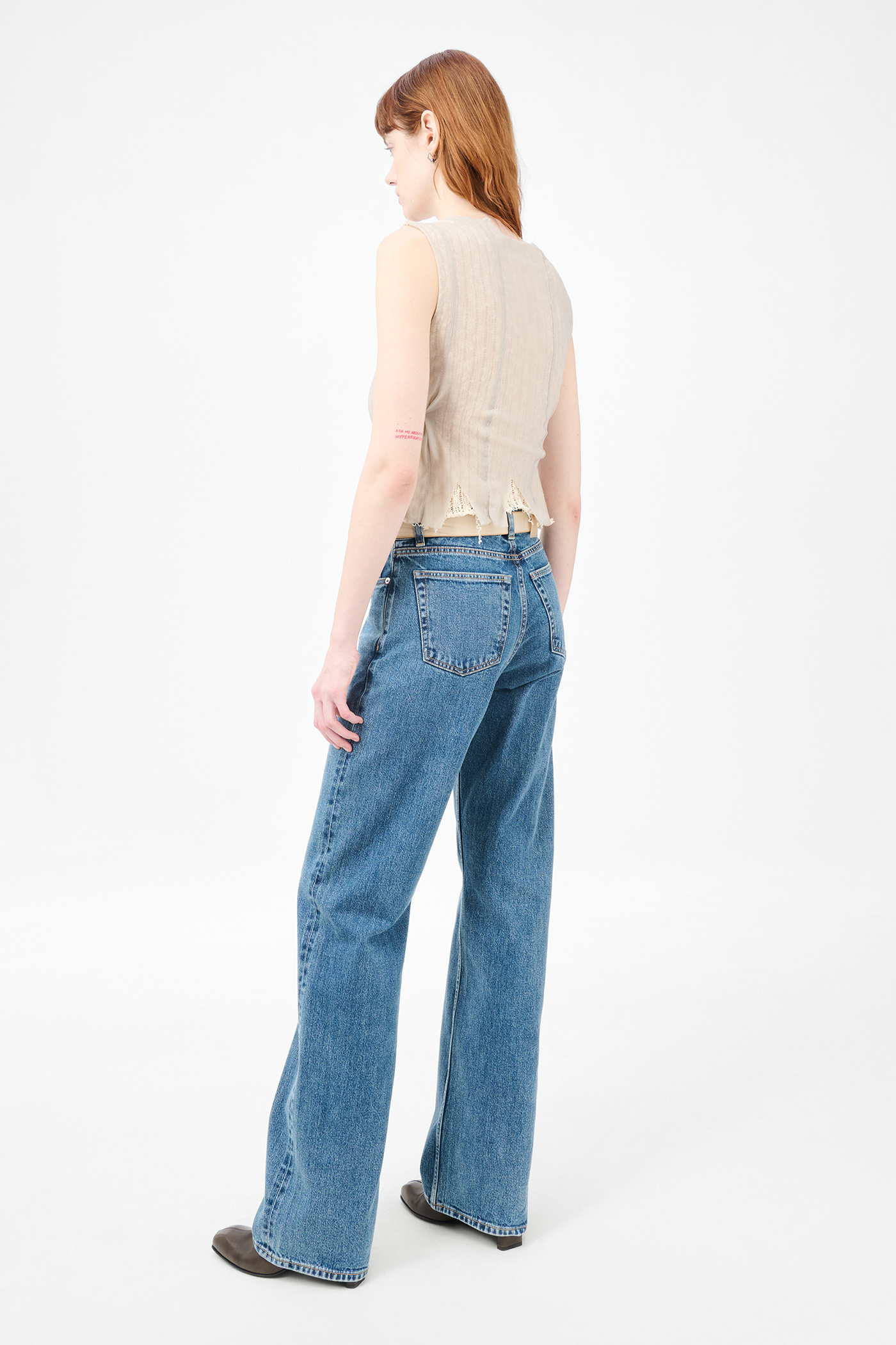 Our Legacy - Ragged Vest Taupe Nylon Mesh