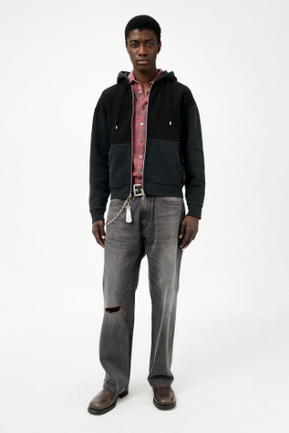 Our Legacy - Rascal Hood Pigment Black Hefty Fleece