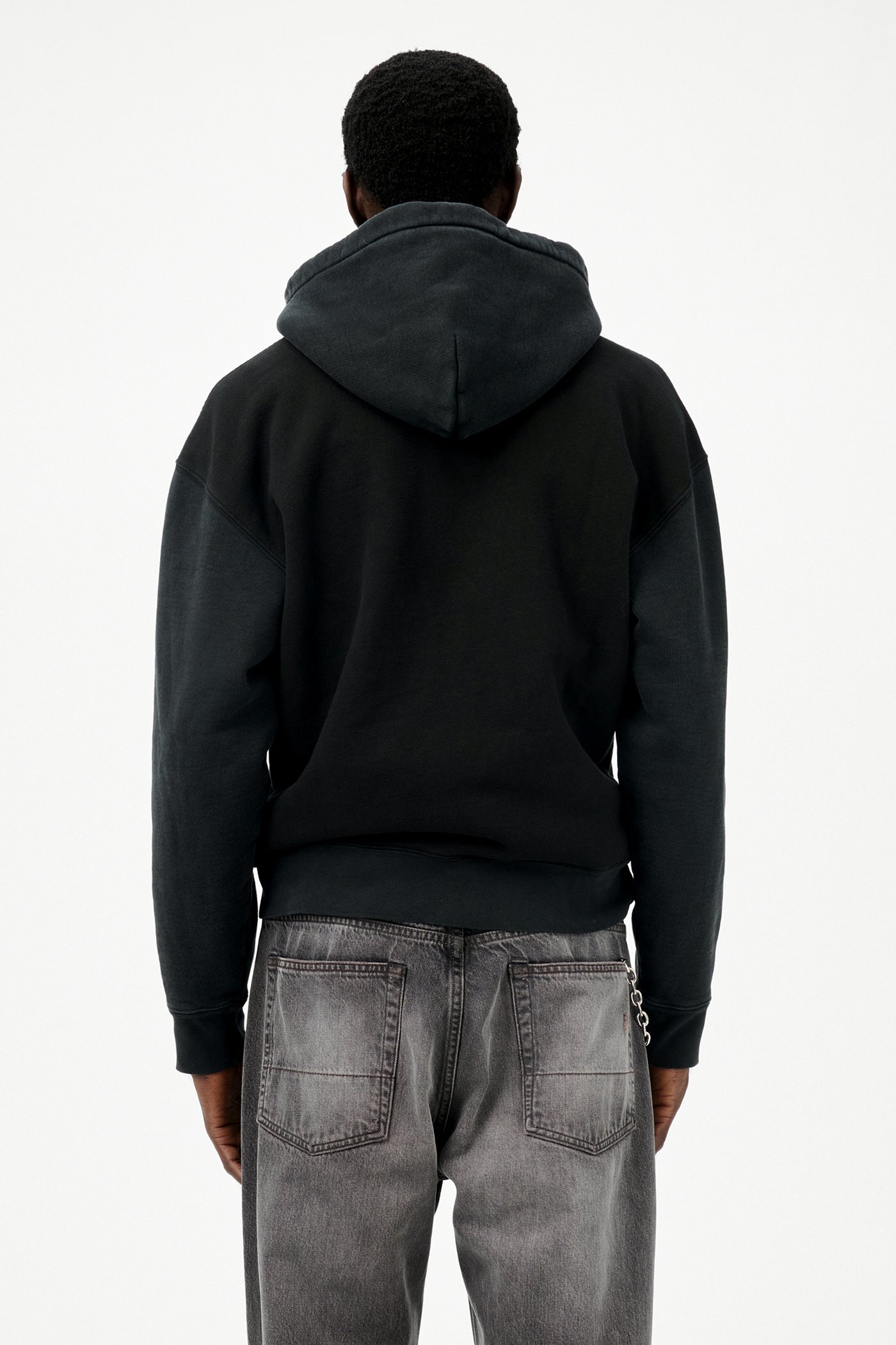Our Legacy - Rascal Hood Pigment Black Hefty Fleece
