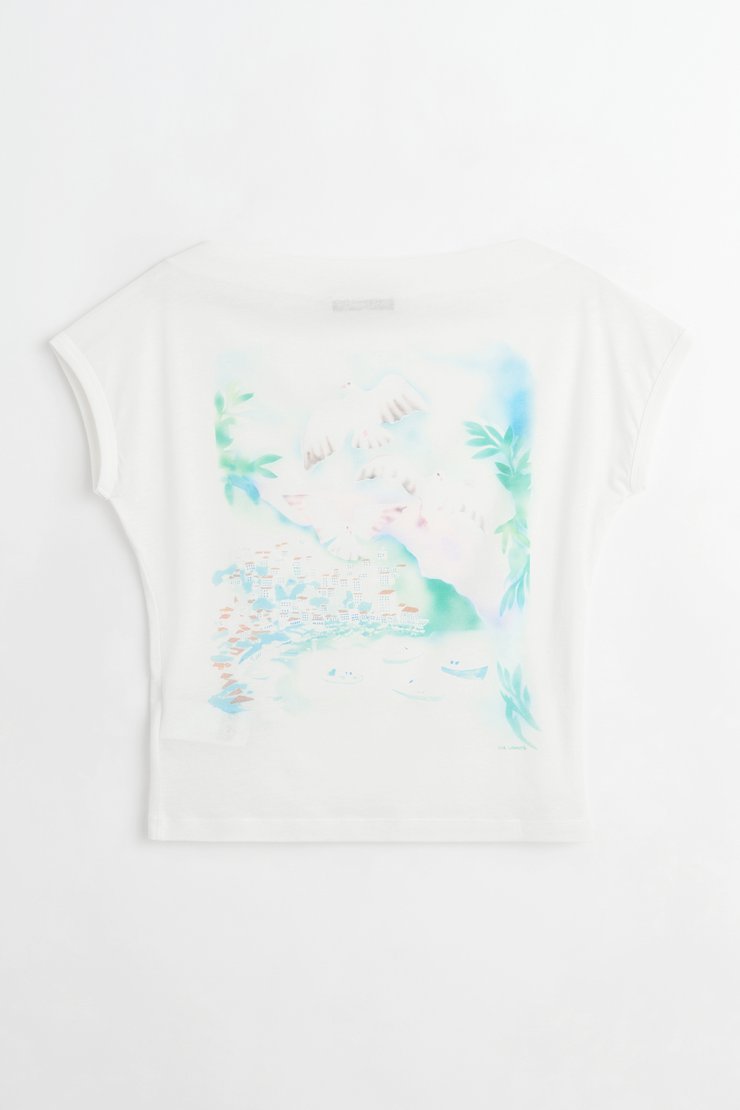 Our Legacy - Sailor T-Shirt Sea View Print Para Cotton
