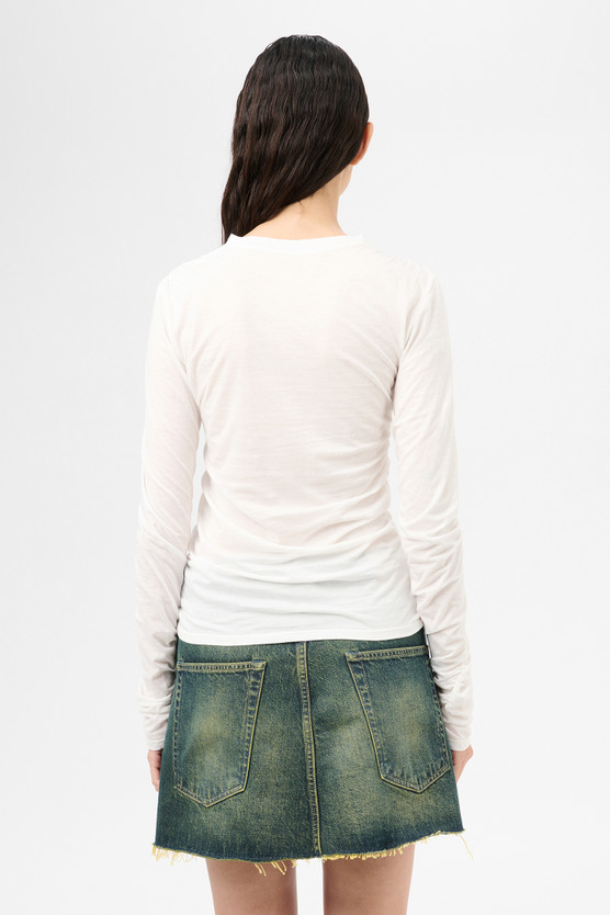 Our Legacy - Strain Slim Longsleeve White Para Cotton