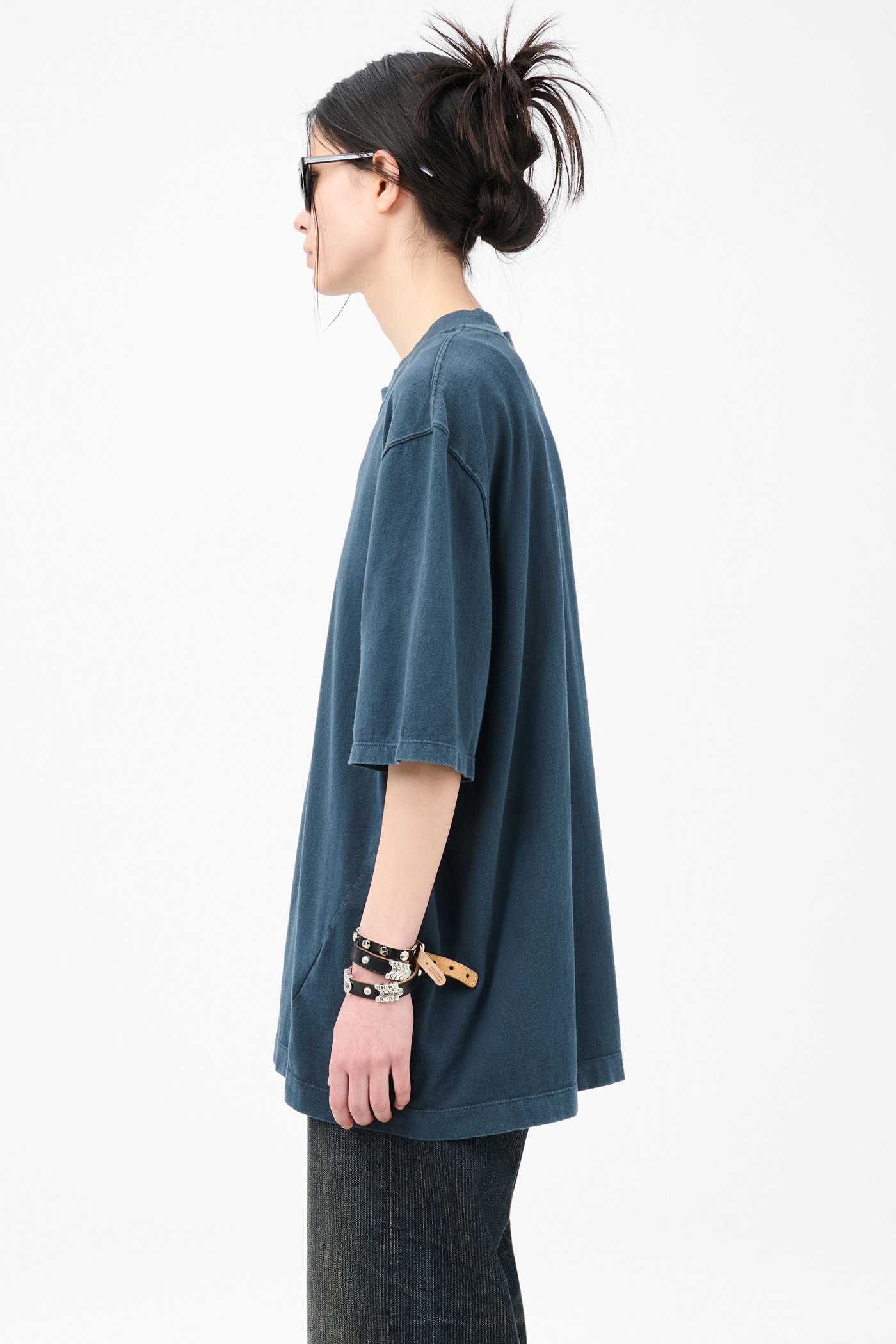 Our Legacy - Big T-Shirt Worn Blue Legacy Jersey Our Legacy - Big T-Shirt Worn Blue Legacy Jersey