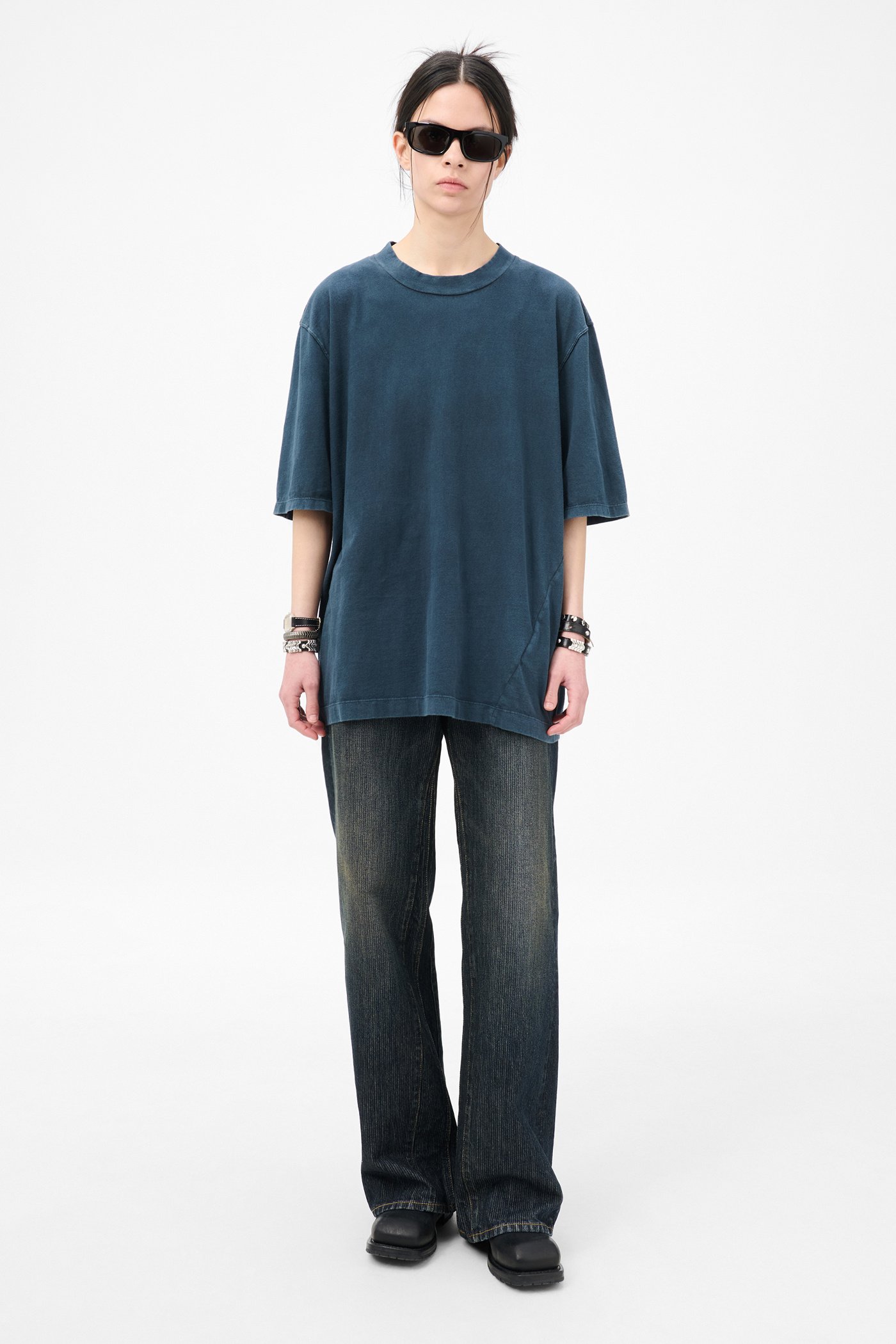 Our Legacy - Big T-Shirt Worn Blue Legacy Jersey