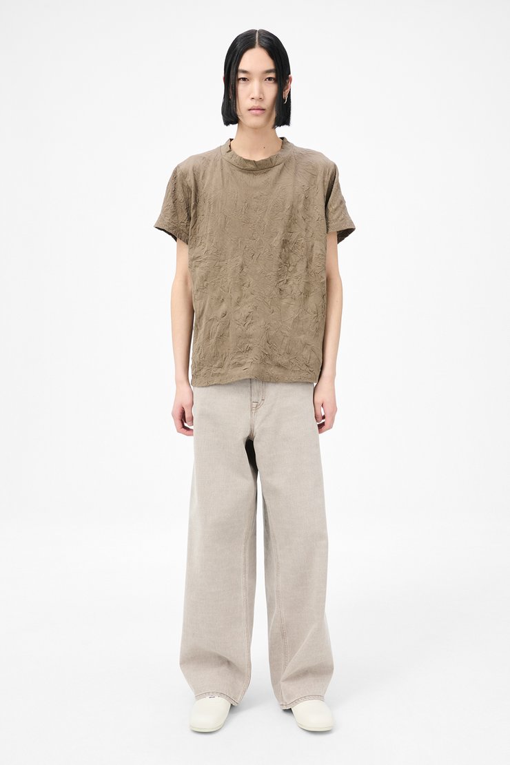 Our Legacy - Bliss T-shirt Olive Crinkle Jersey