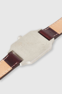 Our Legacy - No Time Watch Sterling Silver Burgundy Strap