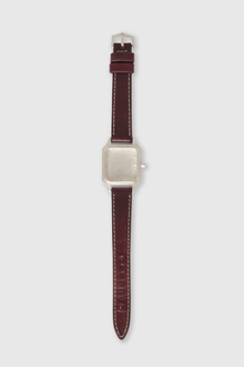 【OUR LEGACY】ノータイムウォッチ Sterling Silver ストラップ Our Legacy - No Time Watch Sterling Silver Burgundy Strap