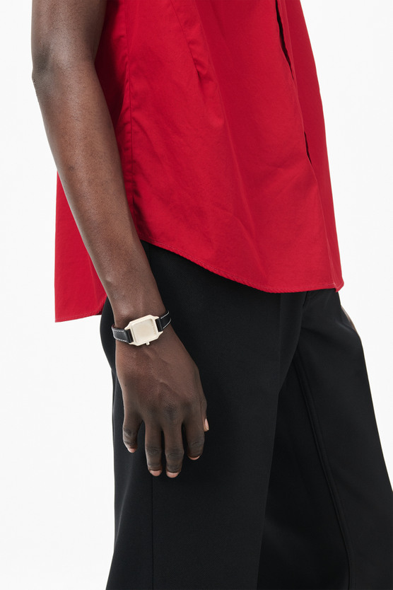 Our Legacy - No Time Watch Sterling Silver Black Strap