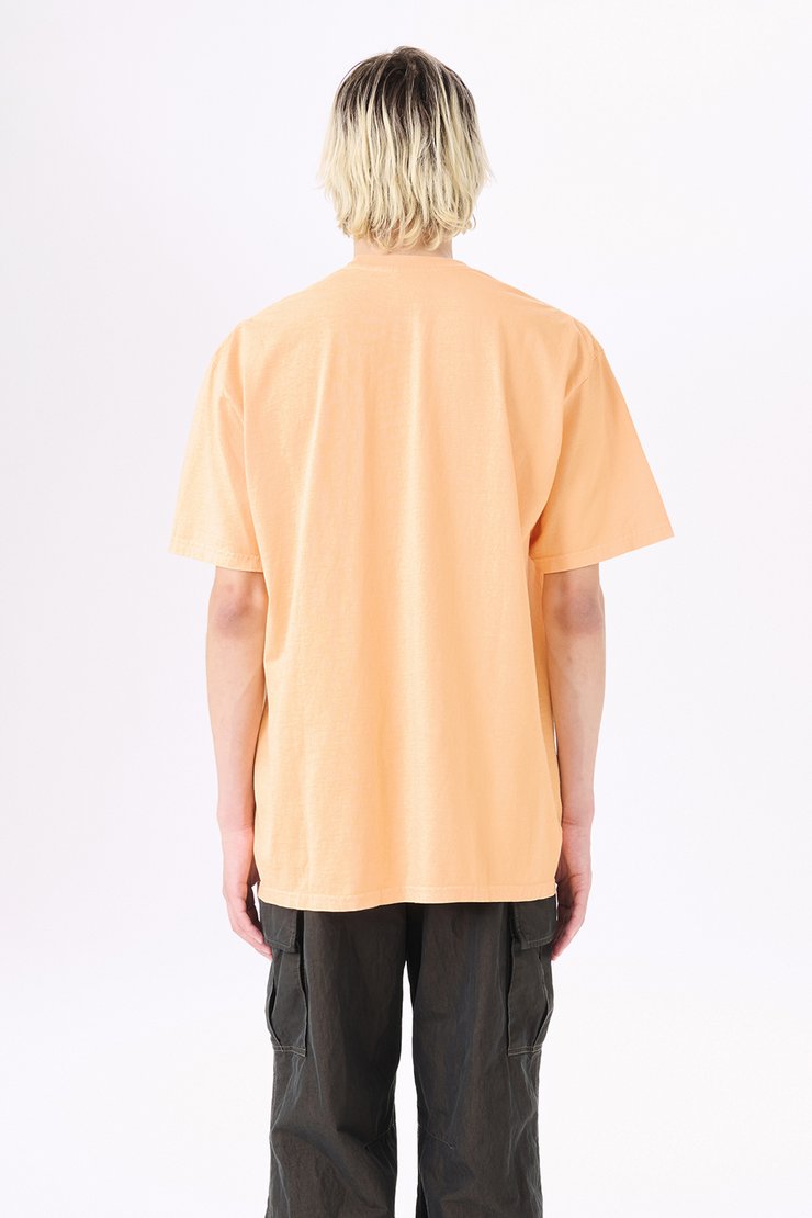 【STUSSY×OUR LEGACY】★3903958★カレッジT ピグメント桃 Stussy x Our Legacy Work Shop Collegiate Pigment Dyed Tee