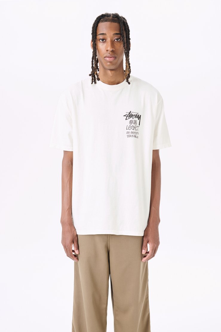【Stussy x Our Legacy】Work Shop 8 Ball Pigment Dyed T-Shirt Stussy x Our Legacy Work Shop 8 Ball Yin Yang Pigment Dyed