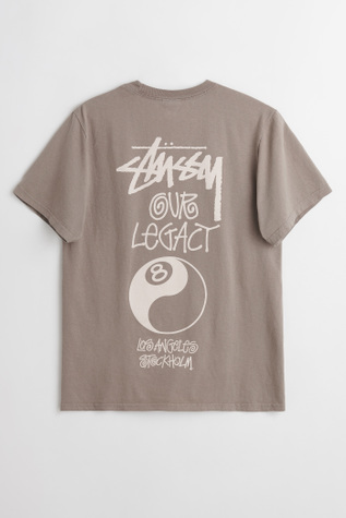 Ol 8 Ball Yin Yang Pig Dyed Tee Taupe