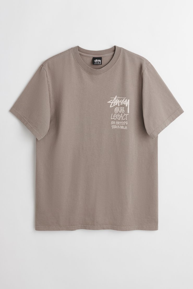 ★【Stussy x Our Legacy】★8 Ball Pigment Dyed YinYang TEE★ Our Legacy - OL 8 Ball Yin Yang Pig Dyed Tee Peach