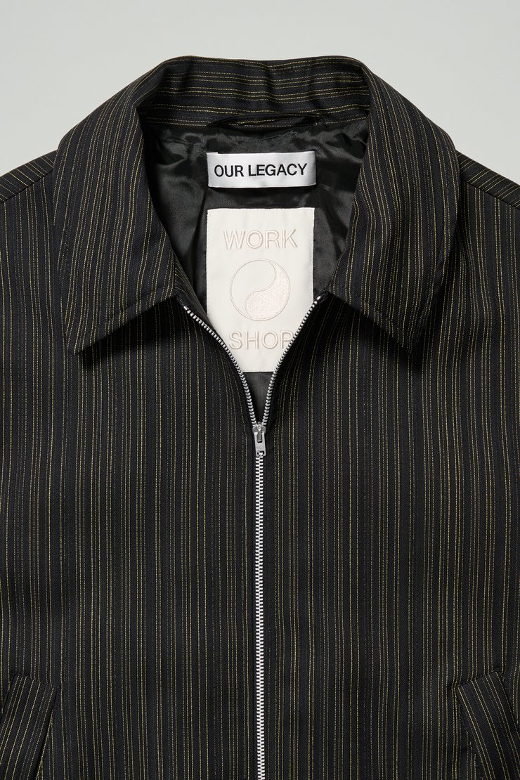 Our Legacy - Blouson Jacket Flourescent Yellow Stripe