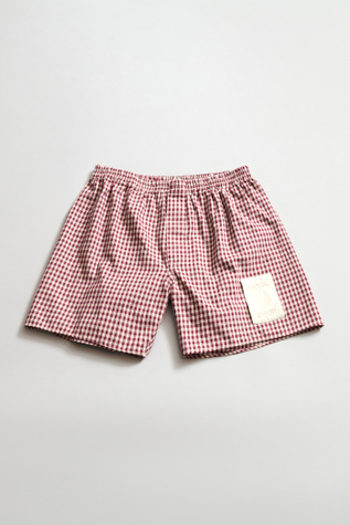 Our Legacy - Work Shop Boxer Short Red/White Check