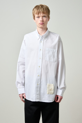 Tシャツ・カットソー OUR LEGACY FW22 TUXEDO SHIRT POPLIN (W4222TA ANTIQUE WHITE) Our Legacy Tuxedo shirt poplin - White - Women | W4222TAANTIQUE