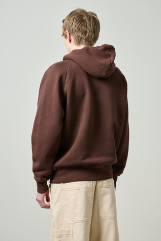 Our Legacy - Work Shop Hood Brown Yin Yang Embroidery