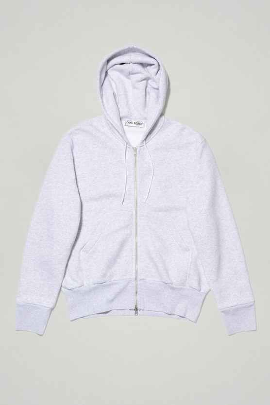 Our Legacy - Zip Hood Grey Yin Yang Embroidery