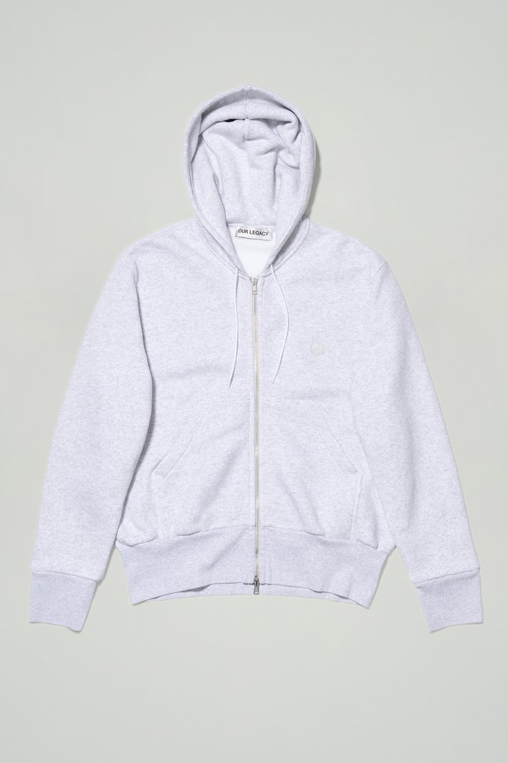 Our Legacy - Zip Hood Grey Yin Yang Embroidery