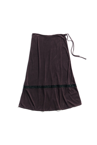Ballon Skirt Overdyed Plum