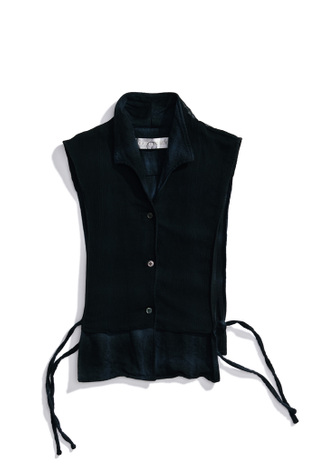 Bib Shirt Overdyed Black