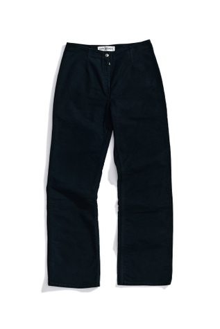 Biker Trouser Overdyed Ink Moleskin