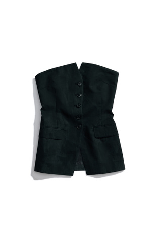 Blazer Top Ash Grey Painted Pinstripe