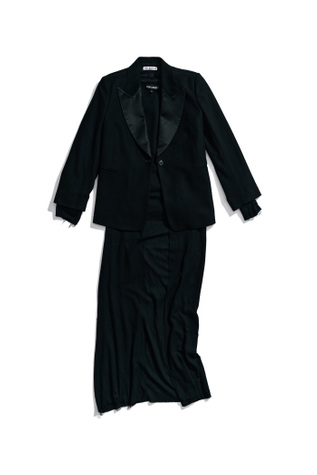 Bulk Blazer Dress Black Wool