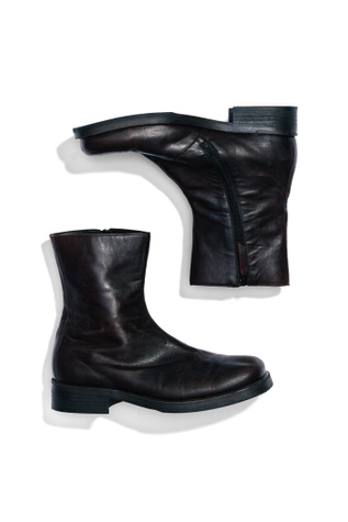 Camion Boot Painted Chianti Leather