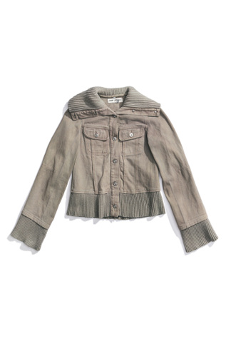 Knit Lasso Jacket Overdyed Grey