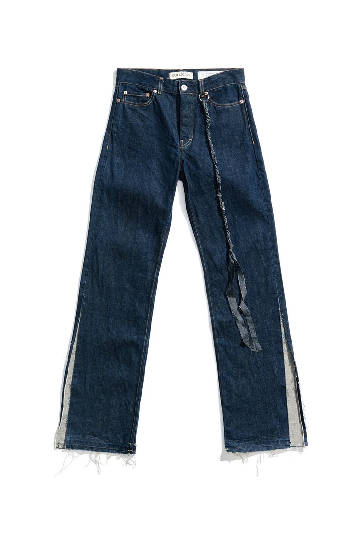 Our Legacy - Linear Cut Open Leg Rinse Blue