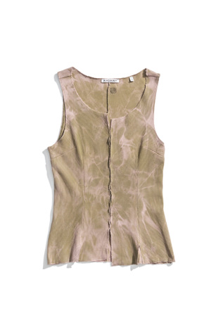 Race Singlet Dust Pink Tie Dye