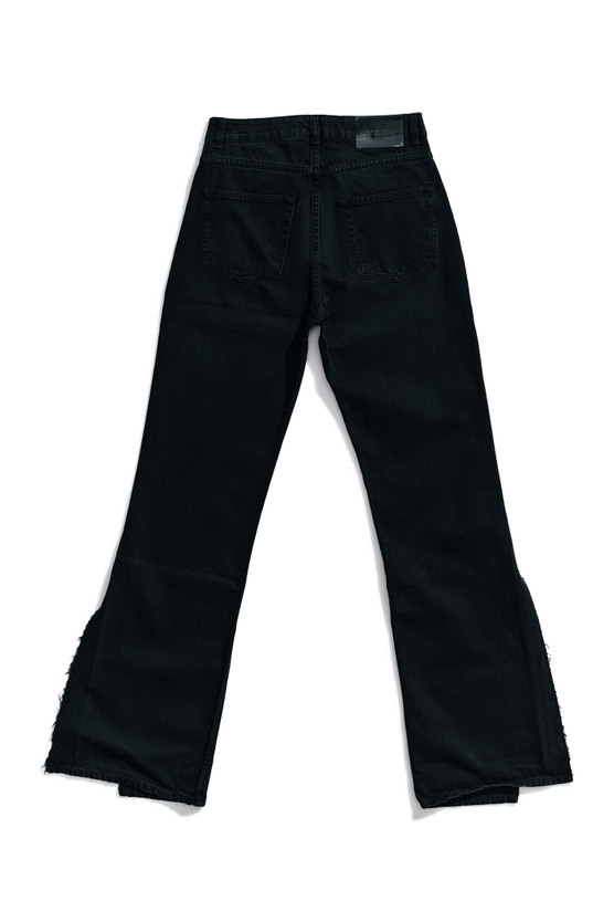 Our Legacy - Spiral Cut Overdyed Black Open Leg