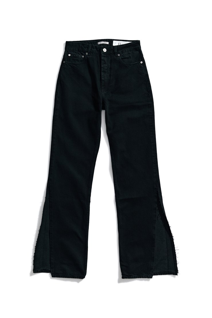 Our Legacy - Spiral Cut Overdyed Black Open Leg