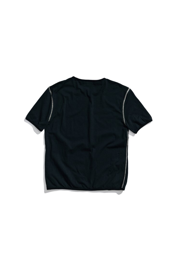 Our Legacy - Stitched Tanker T-Shirt in Overdyed Snow