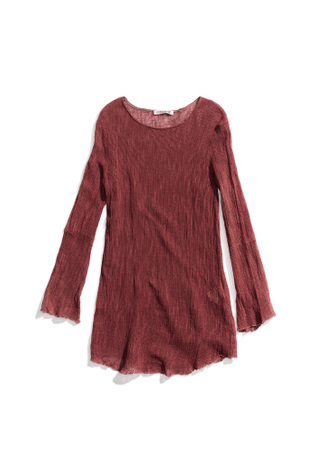 Two Face Dress Overdyed Red