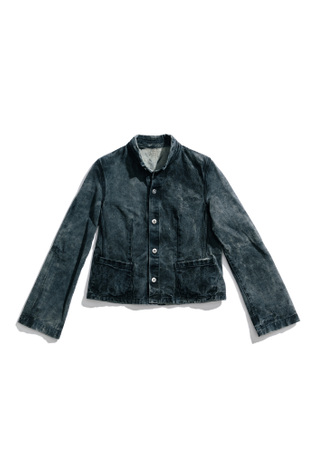 Union Jacket Painted Blue Wash Denim