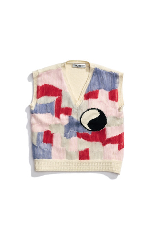 Work Shop Vest Pussle Knit