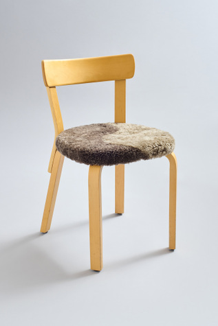 Work Shop Artek Chair 69 Dark Shearling