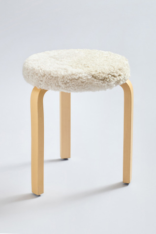 Work Shop Artek Stool 60 Light Shearling