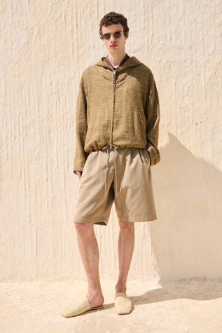 Spigliato Jacket Fango D'Aria Linen Silk