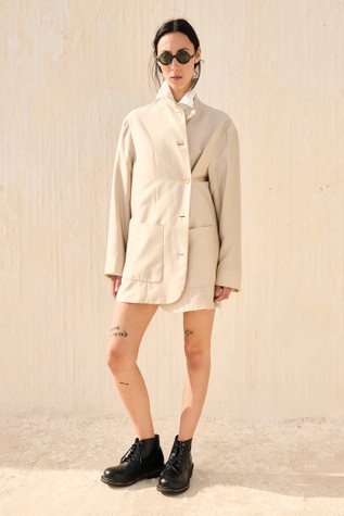 Pomposo Coat Amaro Lyocell Silk