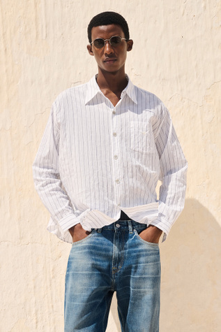 Garibaldi Shirt Pepe Nero Stripe