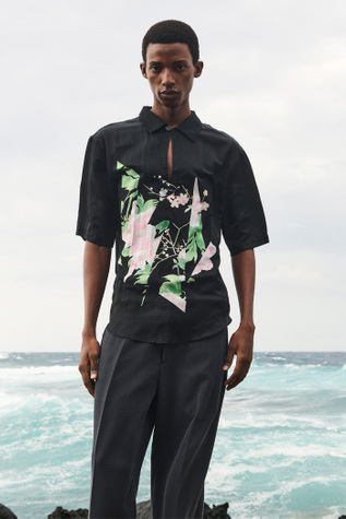Pantelleria Shirt Fiore Tagliato Print