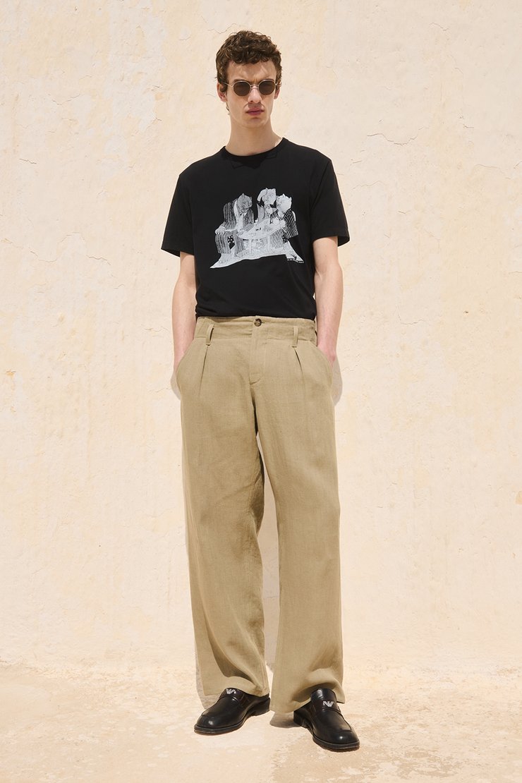 パンツ OUR LEGACY Emporio Armani CARICO TROUSER Our Legacy - Carico Trouser Oliva Pure Linen