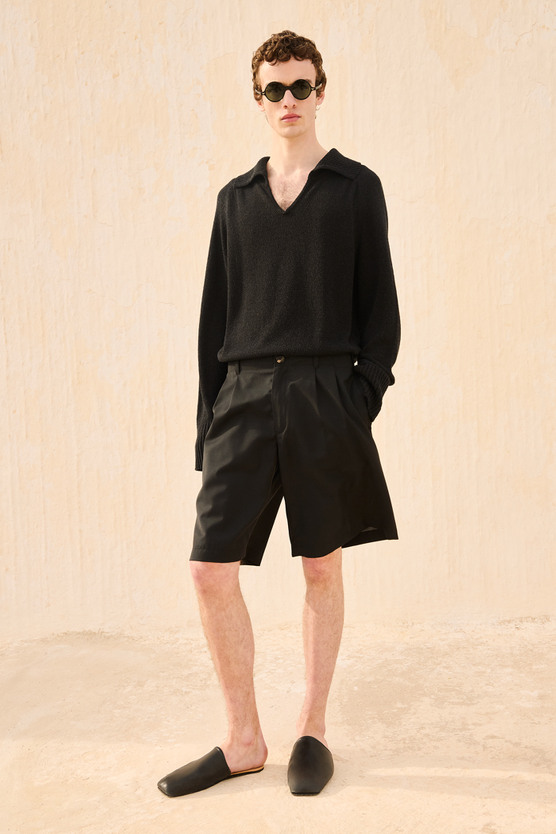 パンツ OUR LEGACY 25SS GONFI SHORTS Our Legacy - Gonfi Shorts Filo Di Ombra Wool