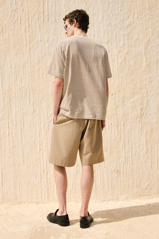 パンツ OUR LEGACY WORK SHOP 25SS GONFI SHORTS Our Legacy - Gonfi Shorts Polvere Herringbone