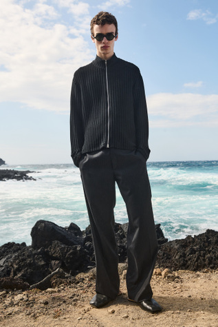 Dolcevita Fullzip Soffio Di Mezzanotte Rib